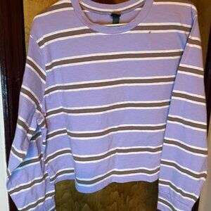 Wild Fable striped purple long sleeve shirt